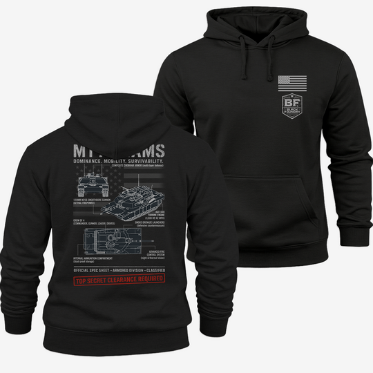 M1 Abrams Schematic Hoodie