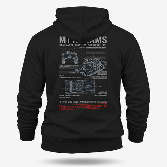 M1 Abrams Schematic Hoodie