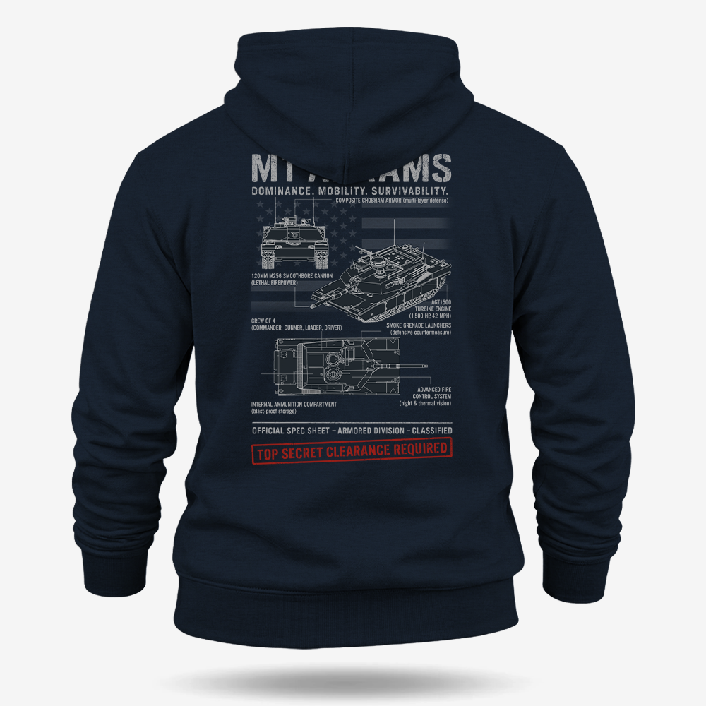 M1 Abrams Schematic Hoodie