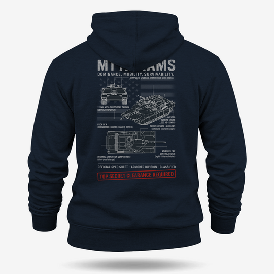 M1 Abrams Schematic Hoodie