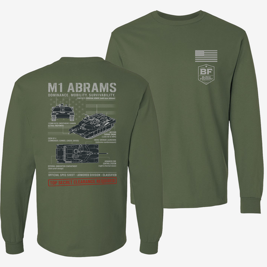 M1 Abrams Schematic Long Sleeve
