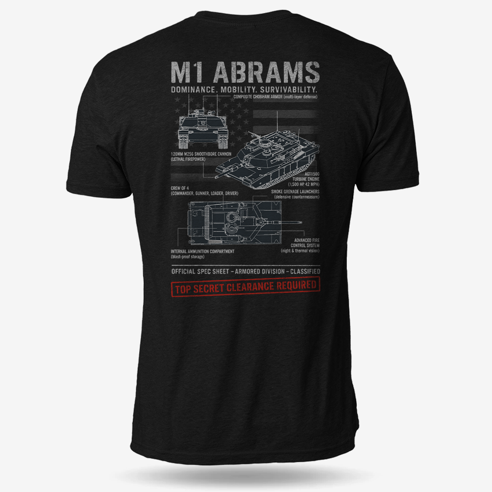 M1 Abrams Schematic T Shirt
