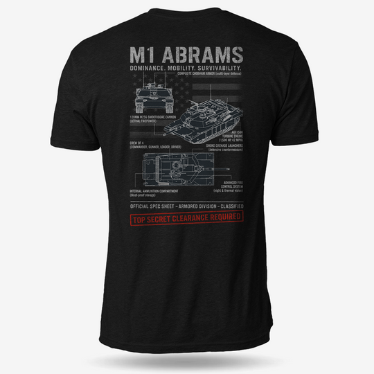 M1 Abrams Schematic T Shirt
