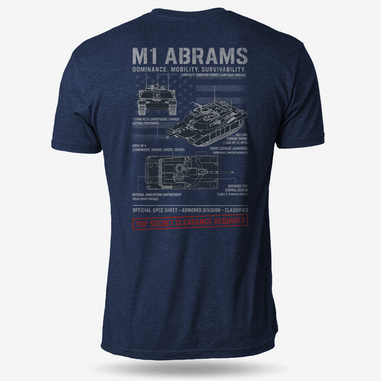 M1 Abrams Schematic T Shirt