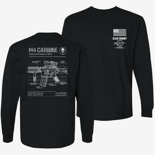 M4 Carbine Schematic Long Sleeve