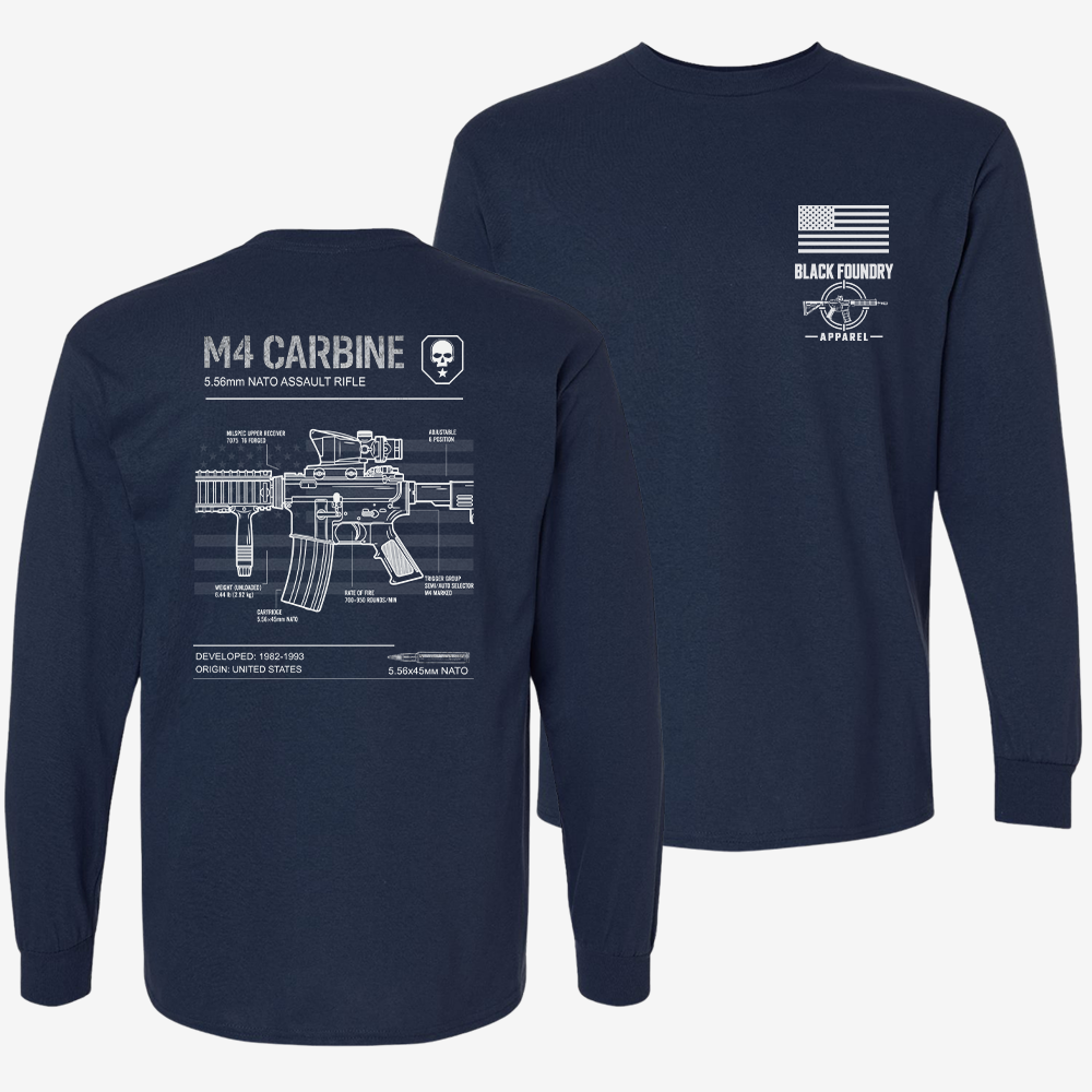 M4 Carbine Schematic Long Sleeve