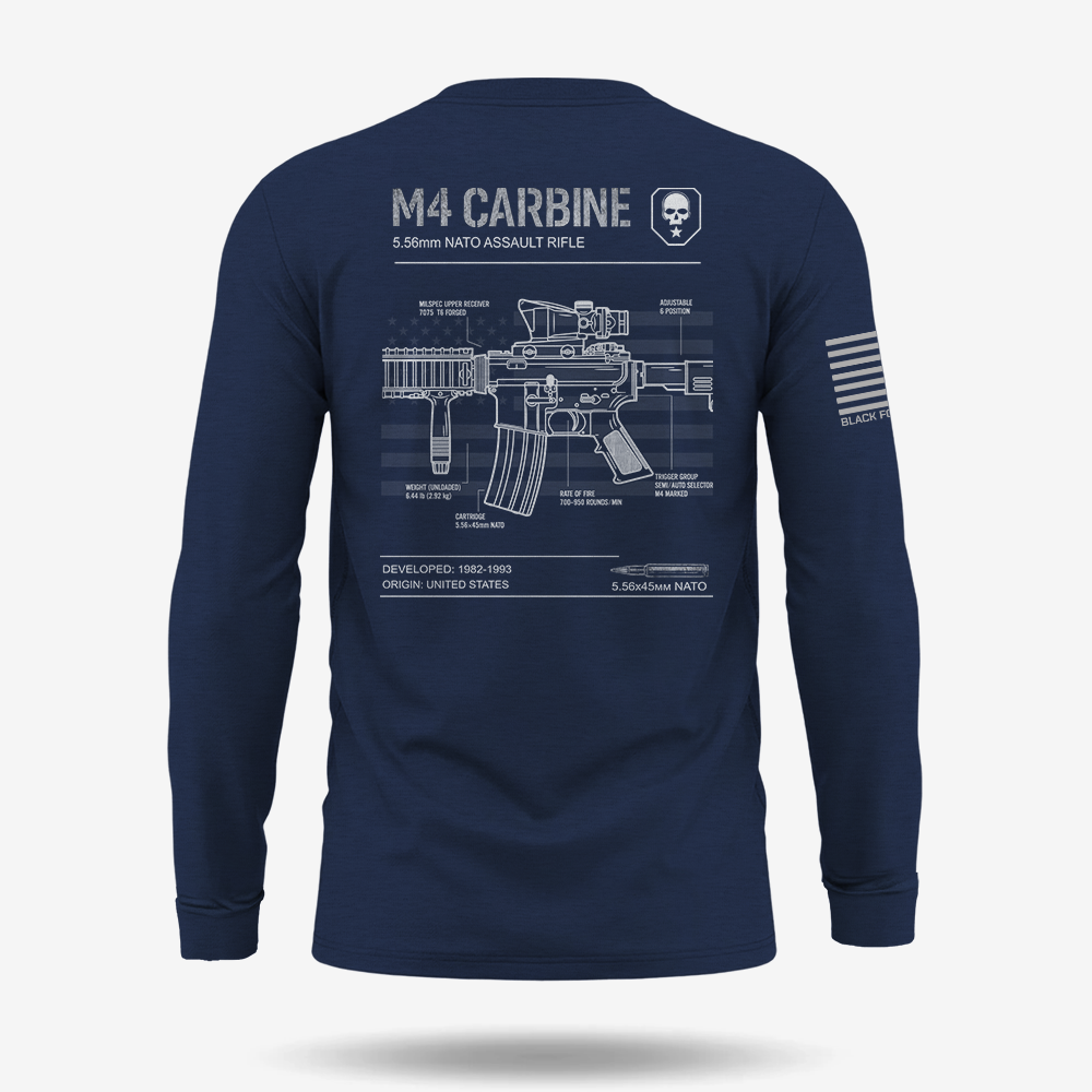M4 Carbine Schematic Long Sleeve