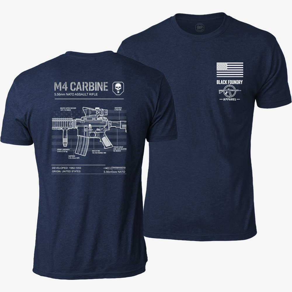 M4 Carbine Schematic T Shirt