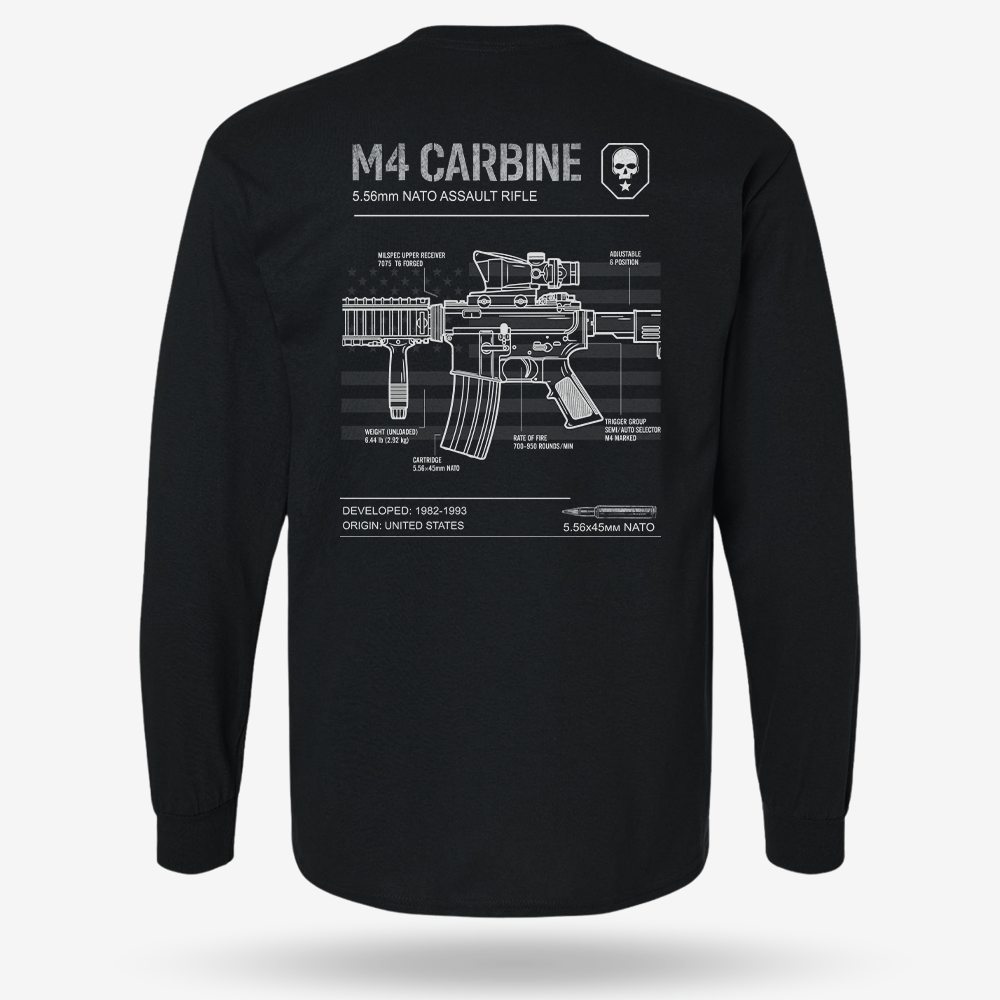 M4 Carbine Schematic Long Sleeve
