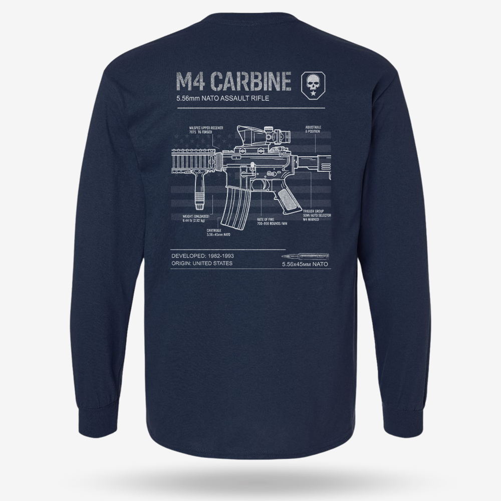 M4 Carbine Schematic Long Sleeve
