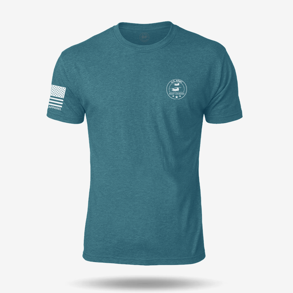 MH 47 Chinook Schematic T Shirt