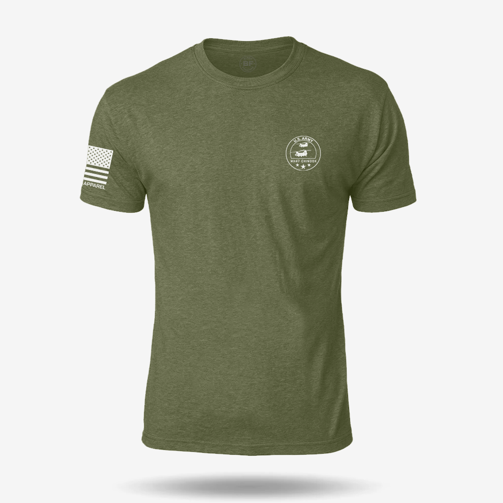 MH 47 Chinook Schematic T Shirt