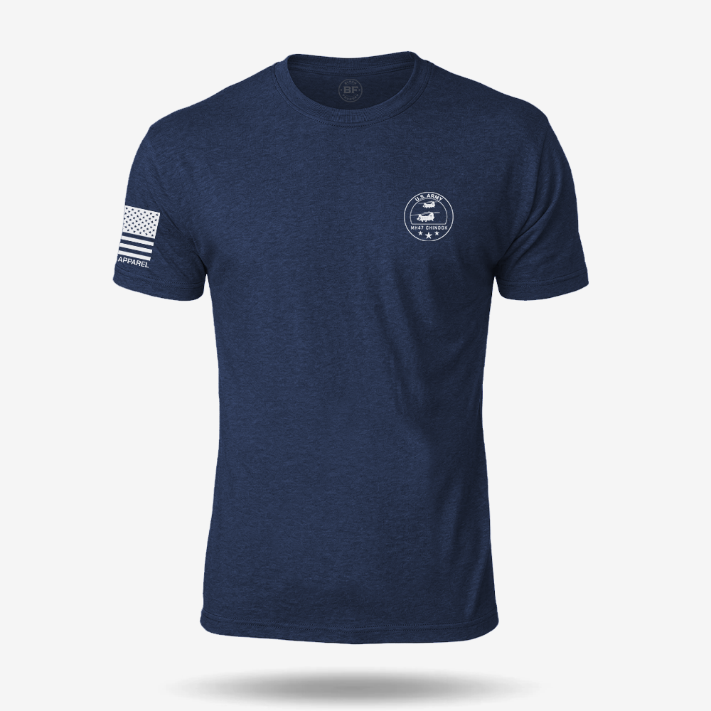 MH 47 Chinook Schematic T Shirt