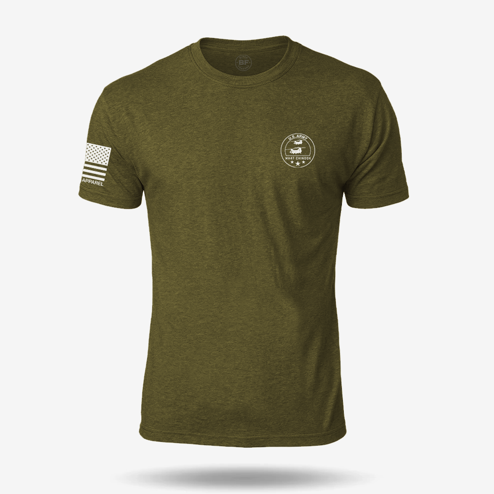 MH 47 Chinook Schematic T Shirt