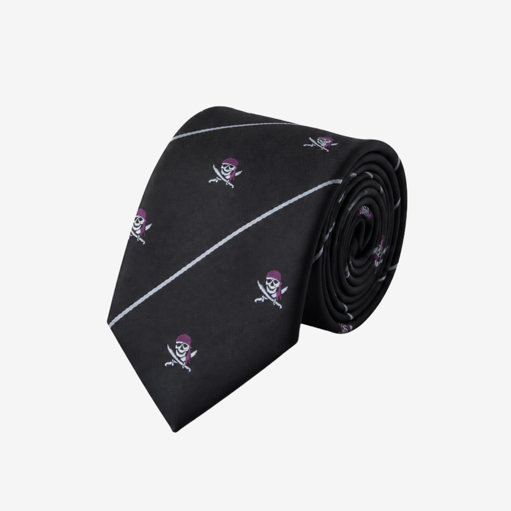 Midnight Corsair Skull Tie