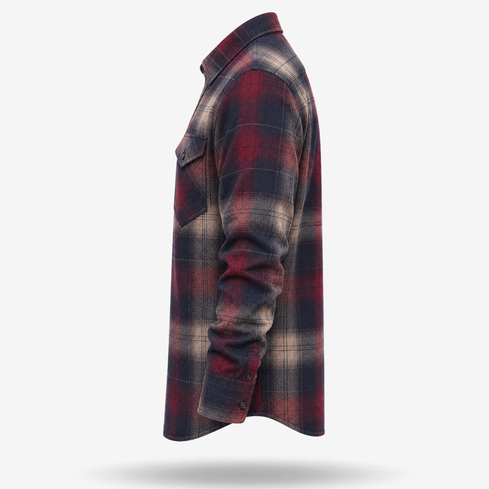 Midnight Oxblood Plaid Flannel