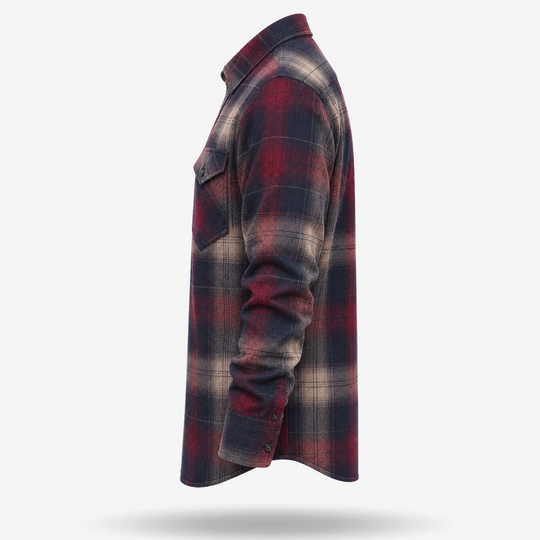 Midnight Oxblood Plaid Flannel