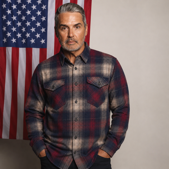 Midnight Oxblood Plaid Flannel