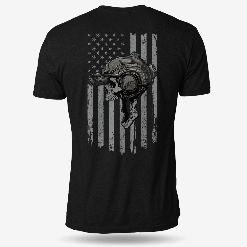 Night Operator Skull T Shirt