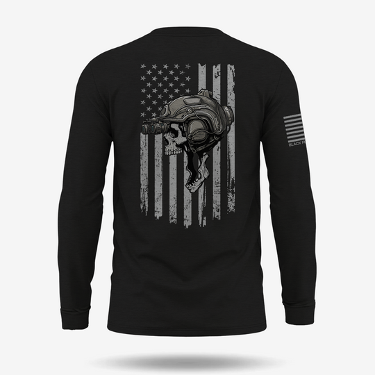 Night Operator Skull Long Sleeve