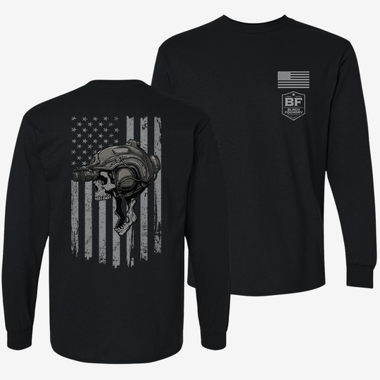 Night Operator Skull Long Sleeve