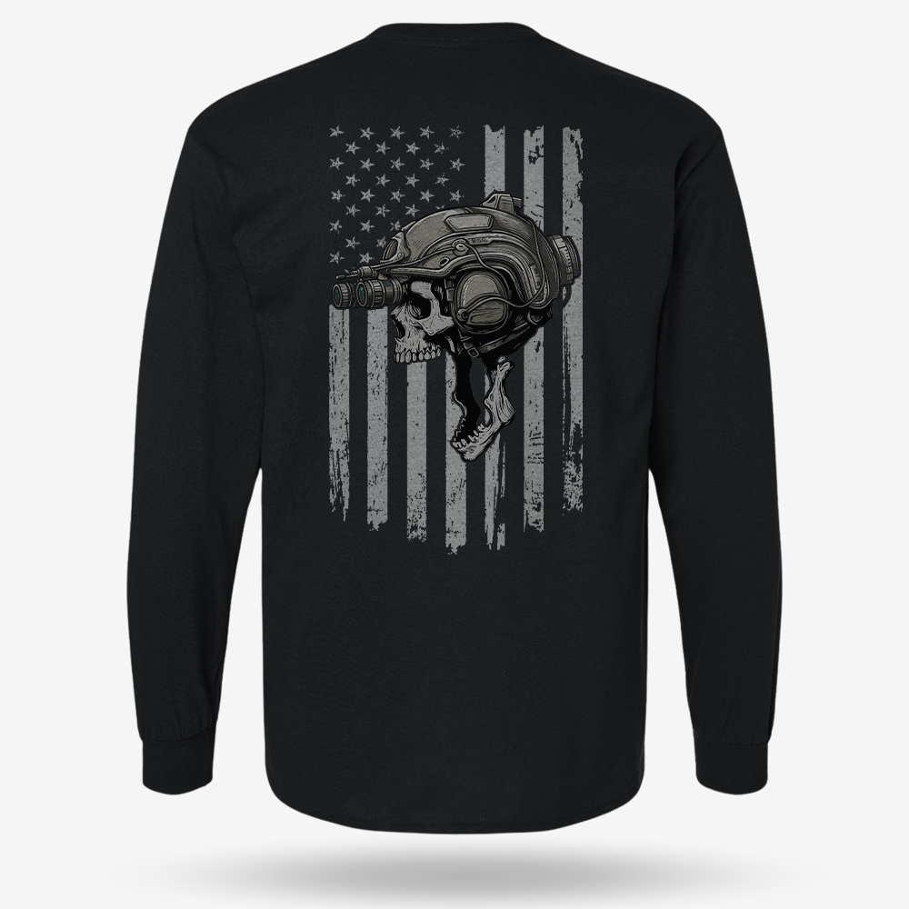 Night Operator Skull Long Sleeve