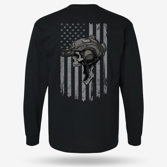 Night Operator Skull Long Sleeve