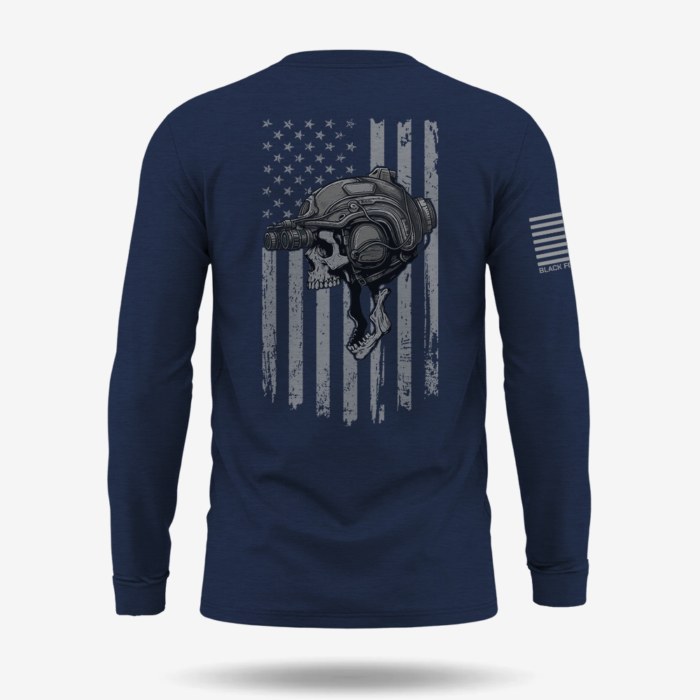 Night Operator Skull Long Sleeve