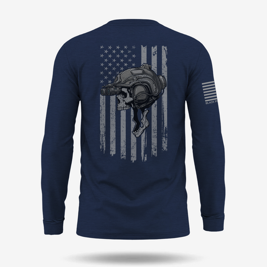 Night Operator Skull Long Sleeve