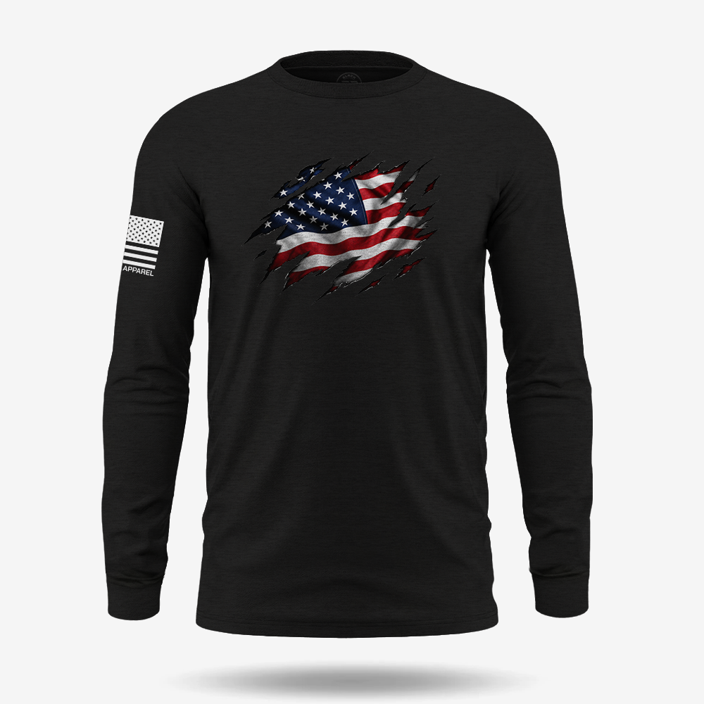 Old Glory Ripped Long Sleeve
