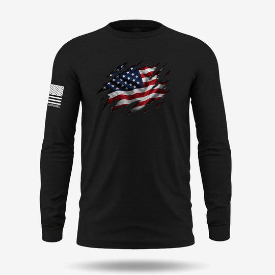 Old Glory Ripped Long Sleeve