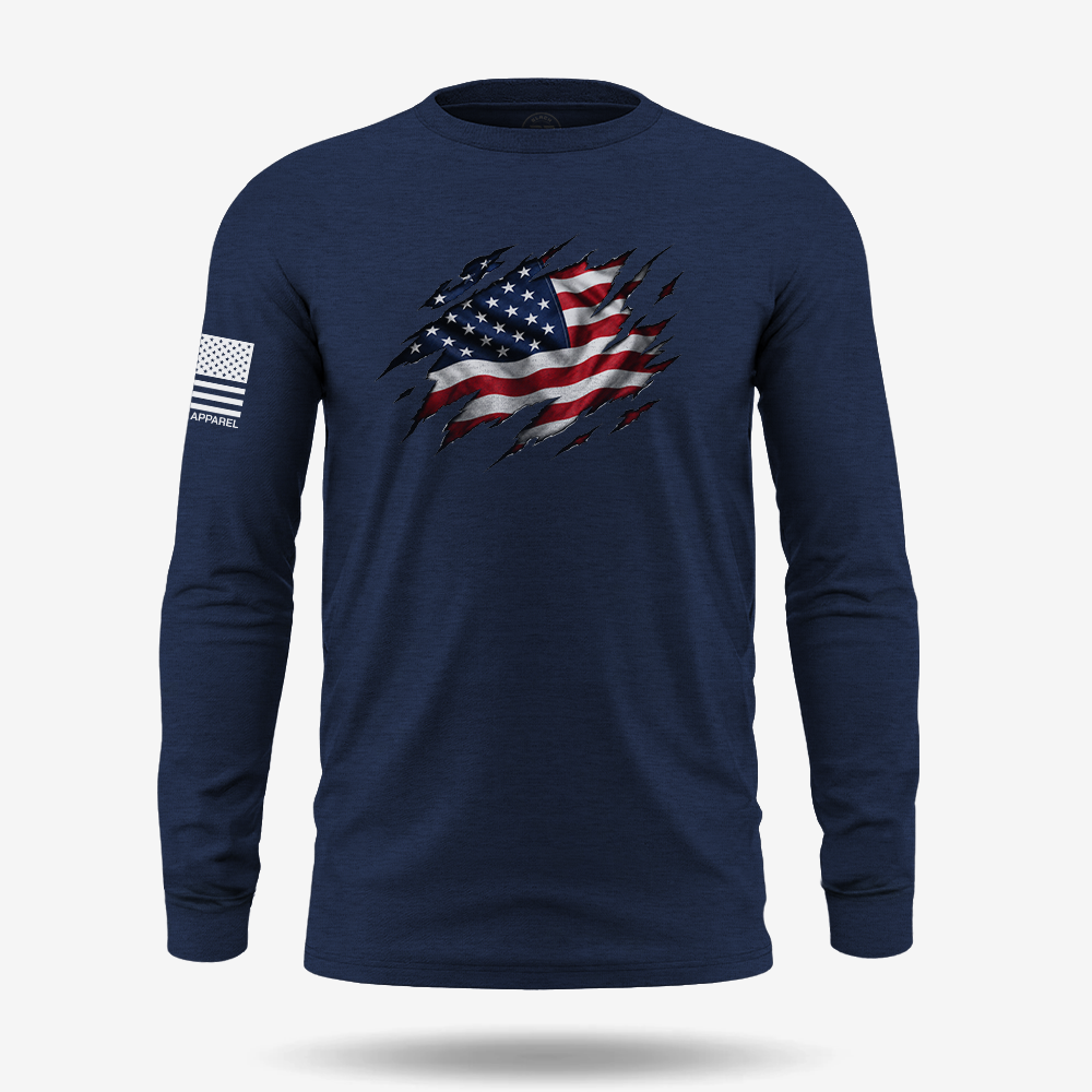 Old Glory Ripped Long Sleeve