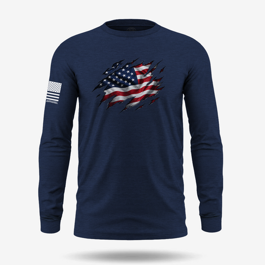 Old Glory Ripped Long Sleeve