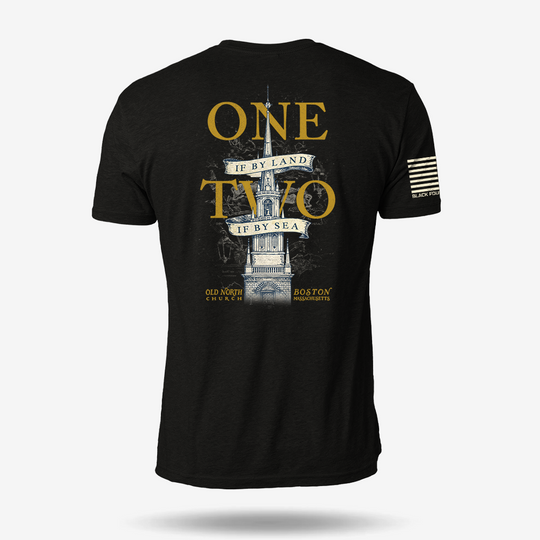 One If By Land, Two If By Sea T Shirt