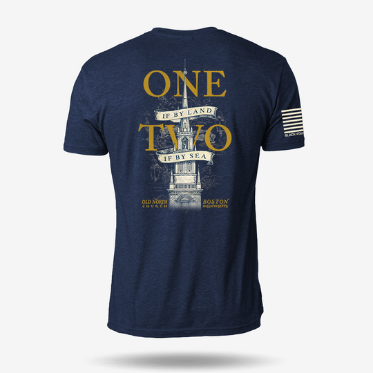 One If By Land, Two If By Sea T Shirt