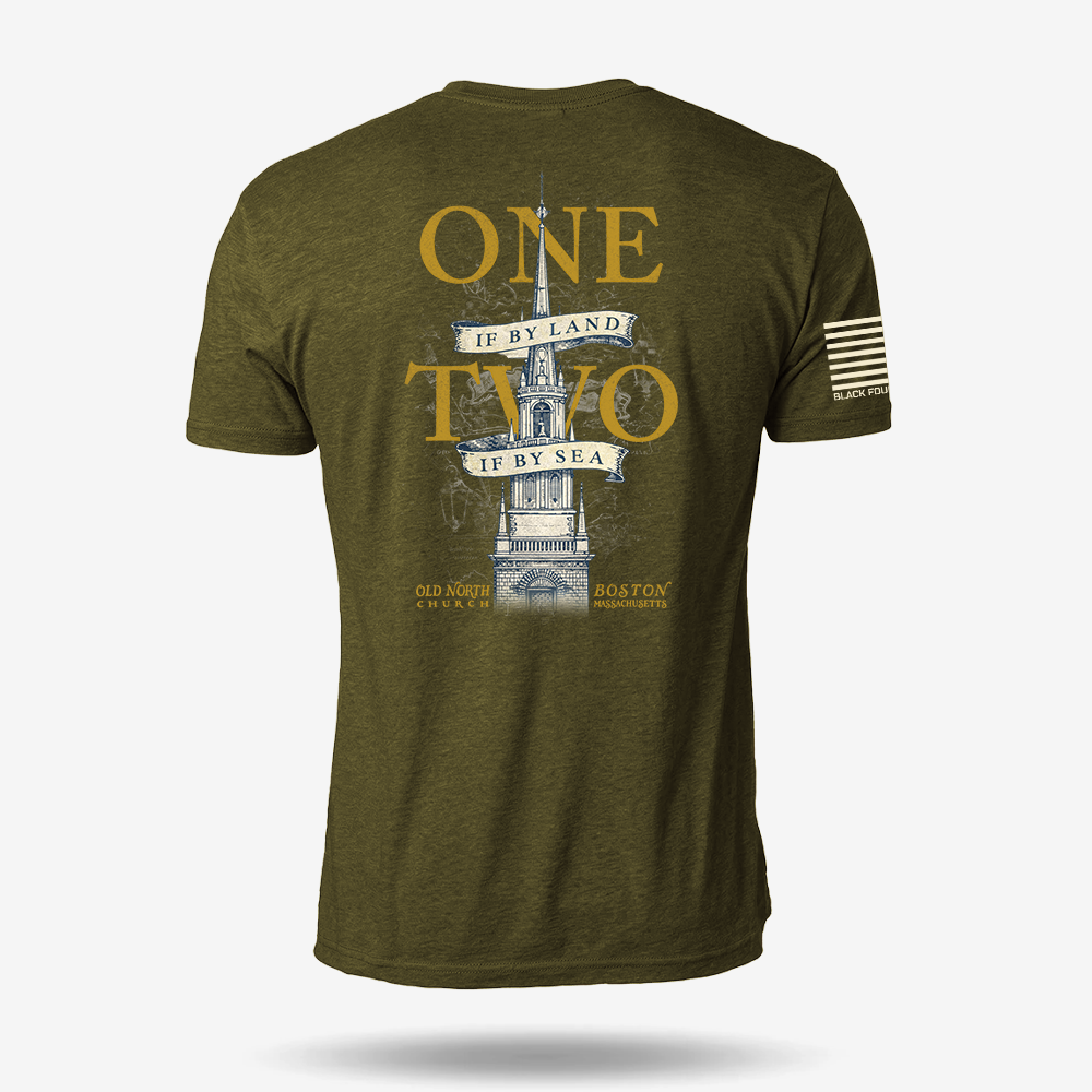 One If By Land, Two If By Sea T Shirt
