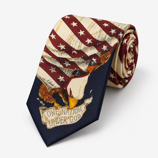 One Nation Under God Eagle Tie
