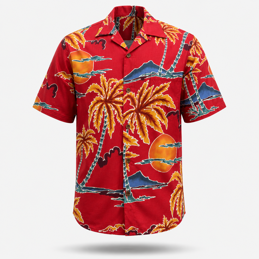 Palm Fire Horizon Hawaiian Shirt