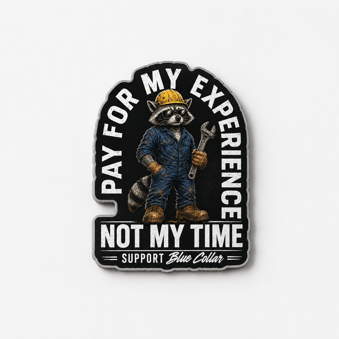 Pay For My Experience. Not My Time Sticker Magnet
