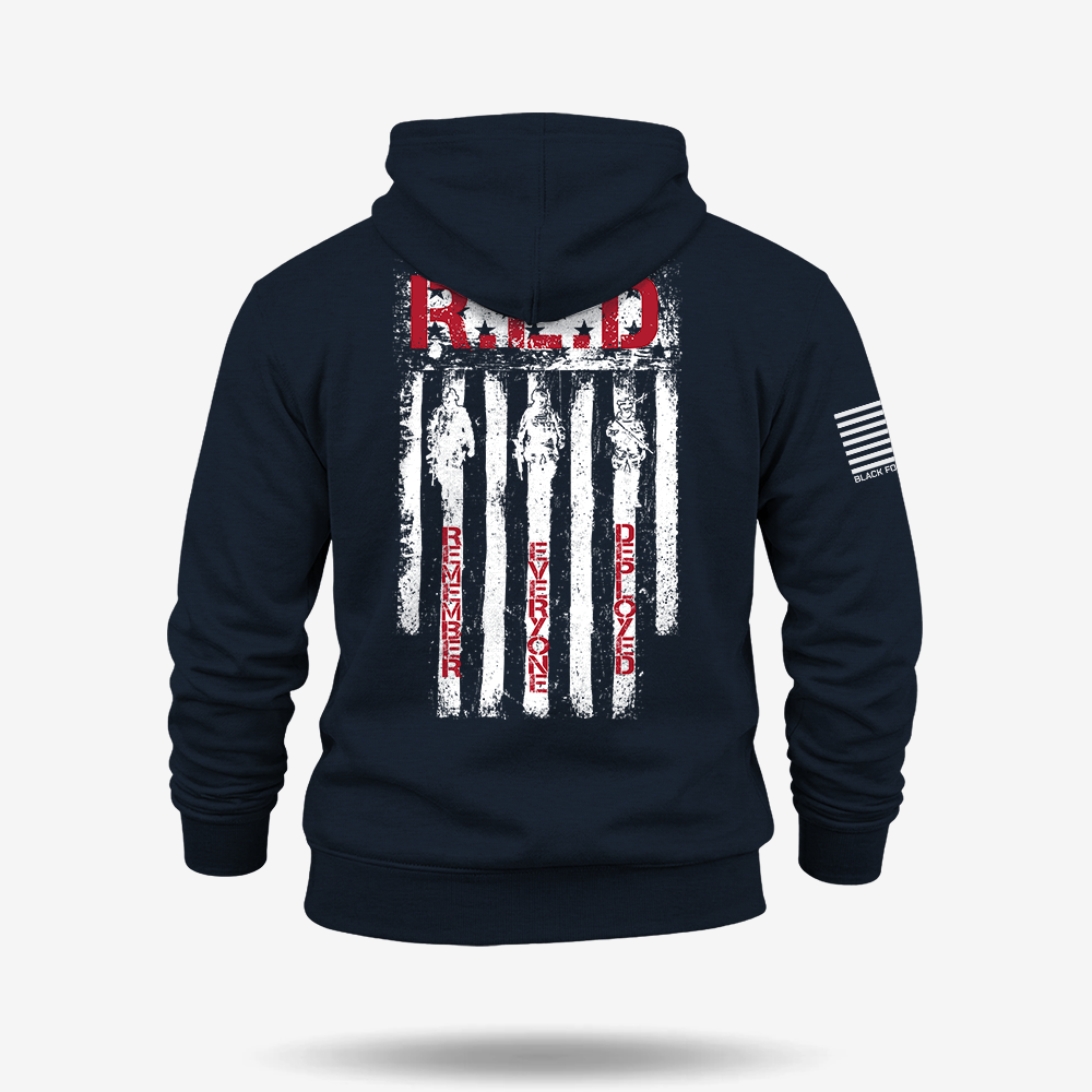 RED Remember Everyone Deployed Hoodie