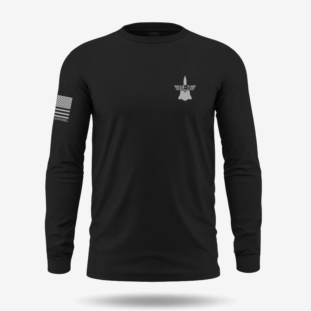 SR-71 Blackbird Schematic Long Sleeve