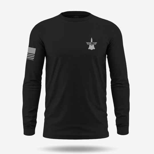 SR-71 Blackbird Schematic Long Sleeve