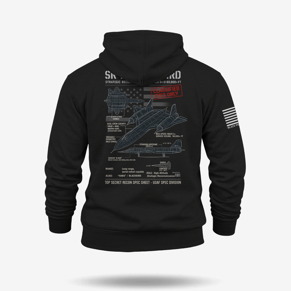 SR-71 Blackbird Schematic Hoodie