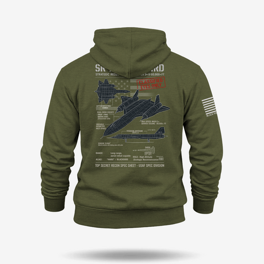 SR-71 Blackbird Schematic Hoodie