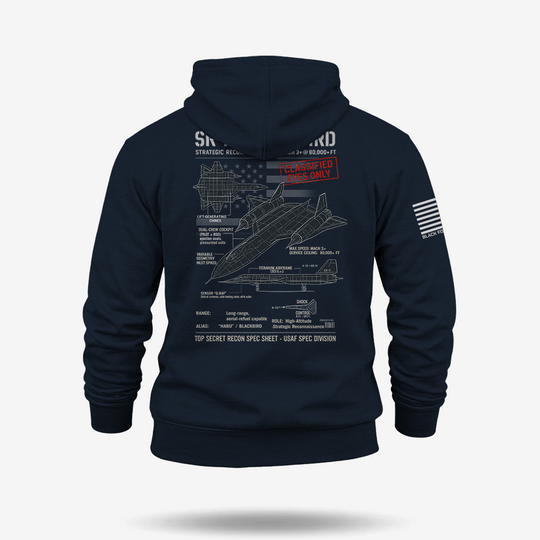 SR-71 Blackbird Schematic Hoodie
