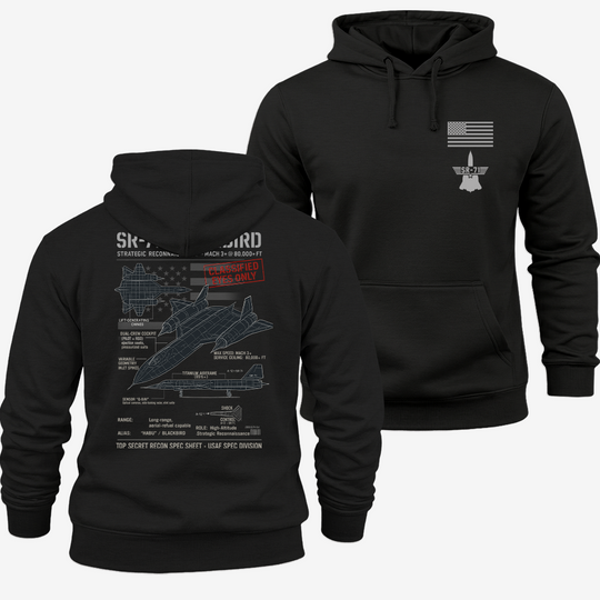 SR-71 Blackbird Schematic Hoodie