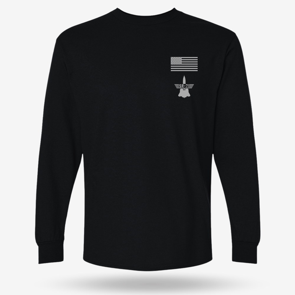 SR-71 Blackbird Schematic Long Sleeve