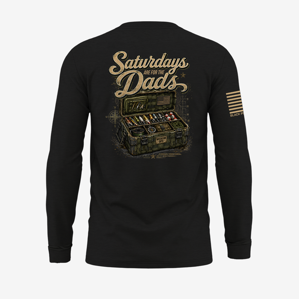 Saturdays Are For The Dads Tackle Box Long Sleeve