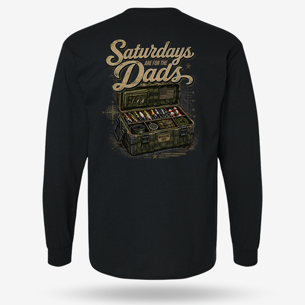 Saturdays Are For The Dads Tackle Box Long Sleeve