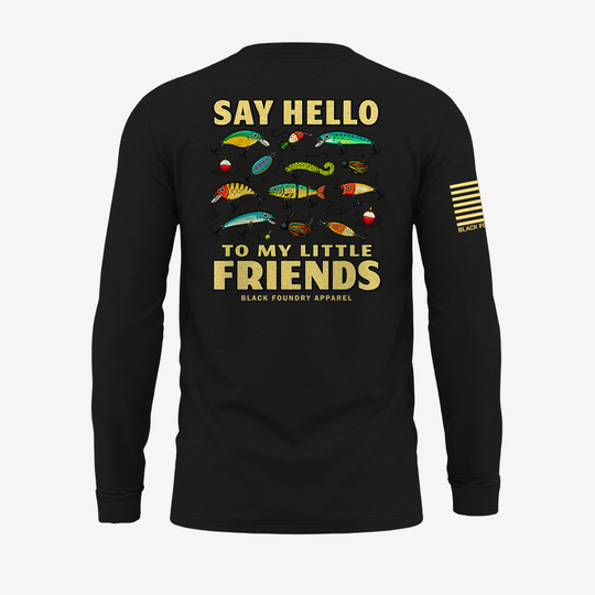 Say Hello to My Little Friends Green Long Sleeve